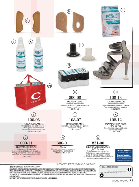 Llamanos al 1(800) 825-9452<br>Catalogos USA<br>(75 of 76)